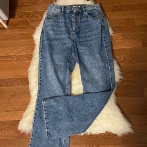 PacSun Eco Medium Blue High Waisted Bootcut Jeans